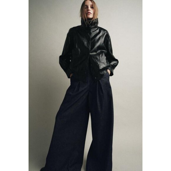 ZARA ZW COLLECTION BOMBER JACKET - Picture 6 of 10